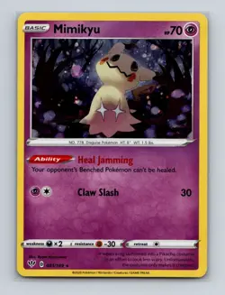 Mimikyu 081 Pokemon Darkness Ablaze Cosmos Holo Promo Card NM+ - Image 1