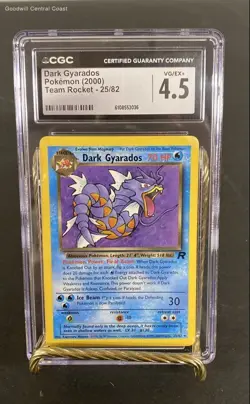 Pokemon Dark Gyarados Team Rocket 25/82 Trading Card CGC Graded 4.5 - Image 1