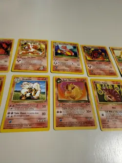 Pokemon OG 12 Card Bulk Lot NO DUPLICATES LP-NM RARE WOTC Vintage Original h - Image 3