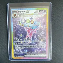 Pokemon TCG Espeon EX Prismatic Evolutions Holo Card 155/131 NM Condition - Image 1