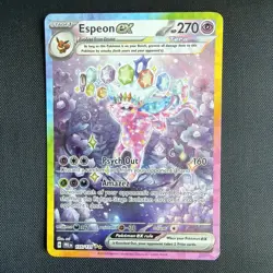 Pokemon TCG Espeon EX Prismatic Evolutions Holo Card 155/131 NM Condition - Image 2