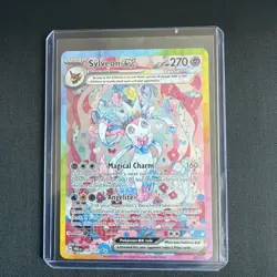 Pokemon TCG Scarlet & Violet Prismatic Evolutions Sylveon EX Card 156/131 - Image 1