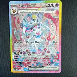 Pokemon TCG Scarlet & Violet Prismatic Evolutions Sylveon EX Card 156/131 - Image 2
