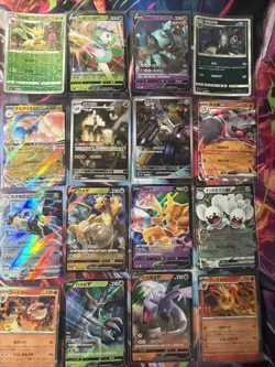 Pokemon 16 Card Lot nm V Max Mega Amazing Ex HOLO Rare Hits Only F38 - Image 1