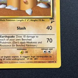 Dugtrio 023/130 Base Set 2 Rare Card Near Mint NM - Image 5