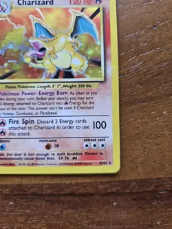 Pokemon TCG Charizard 1999-2000 Base Set Holo Rare Card 4/102 - Image 5