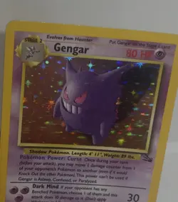 Pokemon Card - Gengar Fossil Holo Card 5/62 Unlimited Holo Rare WOTC LP - Image 3