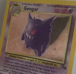 Pokemon Card - Gengar Fossil Holo Card 5/62 Unlimited Holo Rare WOTC LP - Image 5