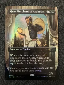 Magic MTG - Gray Merchant of Asphodel Foil - Secret Lair Countdown Kit - Image 1
