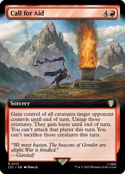 Call for Aid EXTENDED, The Lord of the Rings, MTG LTR NM/M - Image 1