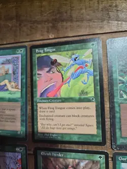 Lot of 12 Green MTG Cards from Urza's Saga edition, Magic the Gathering 1998 - Image 5