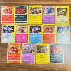 Pokemon Celebrations 25th Anniv Lot Rocket's Zapdos Classic Holo 14 Cards - Image 1