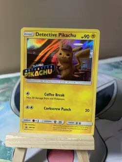 Pokemon 2019 Black Star Promo SM190 DVD Stamped Holo Detective Pikachu NM (1247) - Image 1