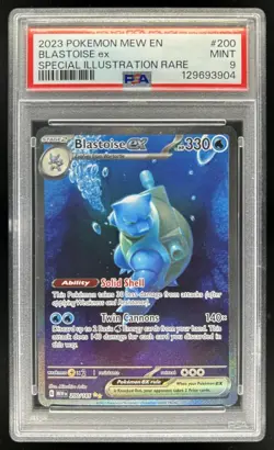 2023 Pokemon SV 151 Blastoise ex #200/165 PSA 9 - Image 1