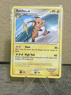 Raichu 3/17 2009 Pokemon TCG Pop Series 9 Non Holo MP - Image 1
