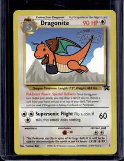 1999 Pokemon Wizards Black Star Promos Dragonite #5 - Image 1
