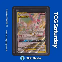 2019 POKEMON SM UNBROKEN BONDS #205/214 GARDEVOIR SYLVEON TAG TEAM FA ULTRA RARE - Image 1