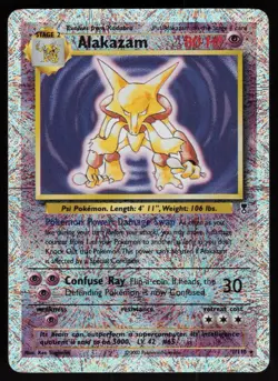 Alakazam 1/110 Rare Legendary Collection Holo Reverse Holo Pokemon - Image 1