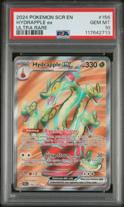 2024 POKEMON SCR EN-STELLAR CROWN ULTRA RARE #156 HYDRAPPLE EX PSA 10 - Image 1