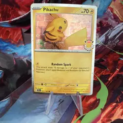 Pokemon TCG - Cosmos Holo Pikachu 51/162 Pokemon Day 2026 Collection Card NM - Image 1