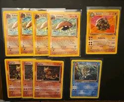 Vintage Pokemon Lot Fossil 69 Cards Common Uncommon Rares WOTC All Pack Fresh NM - Image 4