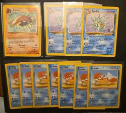 Vintage Pokemon Lot Fossil 69 Cards Common Uncommon Rares WOTC All Pack Fresh NM - Image 5