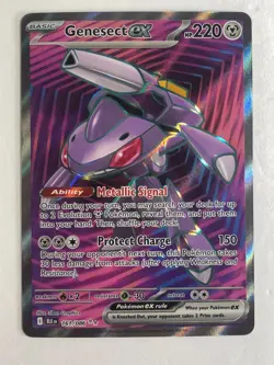 Pokemon TCG Black Bolt Full Art Genesect EX 161/086 Near Mint - Image 1