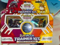 Pokemon TCG Sun and Moon Trainer Kit Lycanroc & Alolan Raichu Sealed - Image 1