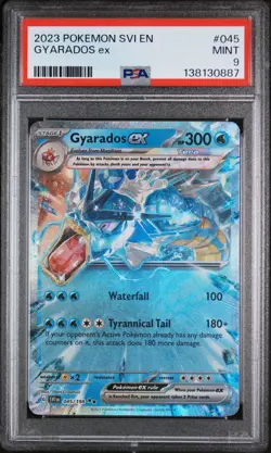 2023 POKEMON SVI EN-SCARLET & VIOLET #045 GYARADOS EX PSA 9 - Image 1