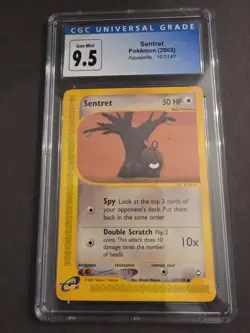 Pokemon Nintendo Sentret Aquapolis 107/147 Reverse Holo CGC 9.5 Gem Mint Pokemon - Image 1