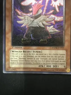 Yugioh! ANPR-EN005 Blackwing- Vayu The Emblem of Honor Ulti Rare 1st Edition-LP - Image 4