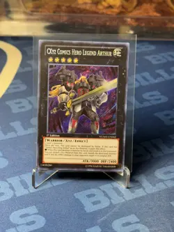 CXyz Comics Hero Legend Arthur NUMH-EN042 Secret Rare 1st Edition NM YUGIOH - Image 1