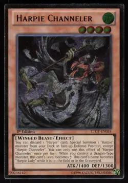 Harpie Channeler (UTR) LTGY-EN035 Ultimate Rare 1st Edition Yu-Gi-Oh - Image 1