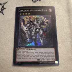 Yu-Gi-Oh! TCG Cairngorgon, Antiluminescent Knight PRIO-EN054 1st Ed Holo Xyz - Image 1