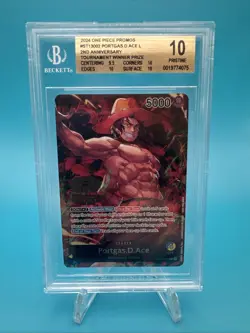 One Piece TCG Ace ENG BGS 10 - 2nd Anniversary Tournament Winner 2024 - Image 1