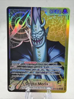 One Piece Gecko Moria Alt Art Leader OP14-080 - Image 1
