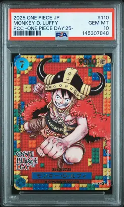 2025 ONE PIECE JPN PREMIUM COLLECTION ONE PIECE DAY'25 MONKEY D. LUFFY PSA 10 - Image 1