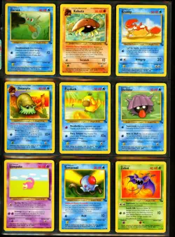 1999 Pokemon FOSSIL SET Unlimited Edition COMPLETE Uncommon Common Cards Lot NM - Image 4