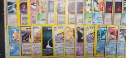 vintage Pokemon card lot MP/DMG c,un Holo, rare, Shadowless, 1st ed 200+ - Image 2