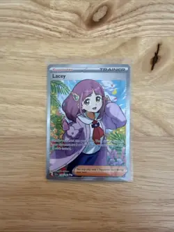 Pokemon Card TCG - Lacey 166/142 Ultra Rare Full Art Trainer Stellar Crown NM - Image 1