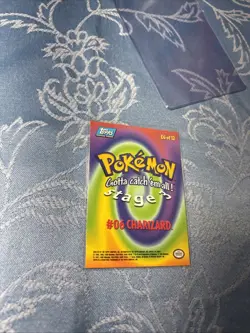 Vintage Topps Charizard Stage 3 E6 of 12 #06 Pokemon Card 1998 Non-Holo - Image 2