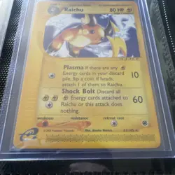 Raichu ⚡ 61/165 Non Holo Expedition Pokemon Card 2002 NM BEAUTIFUL CARD - Image 3