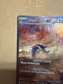 Pokemon TCG Great Tusk EX Scarlet & Violet Holo Card 246/198 NM Condition - Image 2