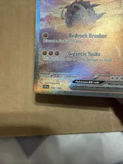 Pokemon TCG Great Tusk EX Scarlet & Violet Holo Card 246/198 NM Condition - Image 5
