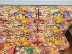 Lot of 14 Tohoku Pikachu boxes with 11 sleeves and 11 decks, NO PROMO CARDS - Image 3