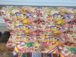 Lot of 14 Tohoku Pikachu boxes with 11 sleeves and 11 decks, NO PROMO CARDS - Image 4