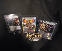 Kaijudo Wizards Holo Creature Cards Lot 7x Rise & Shattered Alliances - Image 1