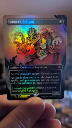 1x Painters Servant Borderless Special Guests Foil NM - ECL Magic MTG x1 - Image 1