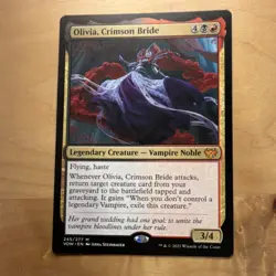Magic: The Gathering Olivia, Crimson Bride 245 Innistrad: Crimson Vow Mythic - Image 1