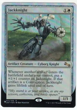 MTG Jackknight 011/216 Foil Rare Unfinity NM Pack Fresh - Image 1